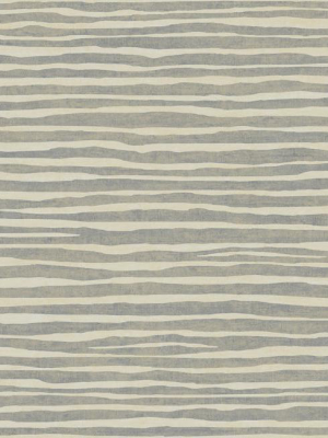 Terra Nova Horizontal Texture Wallpaper In Silver And Cream By York Wallcoverings