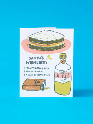 Santas Wishlist Card