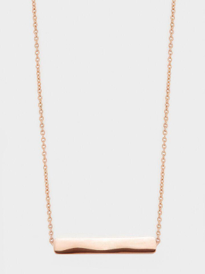 Bespoke Bar Adjustable Necklace (rose Gold)