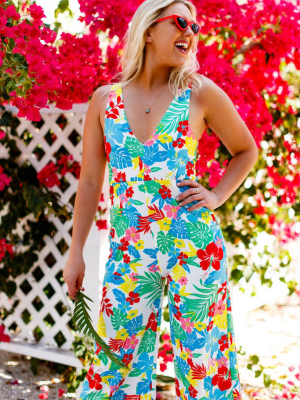 The Mai Tai Mama | Women's Hawaiian Floral Jumpsuit