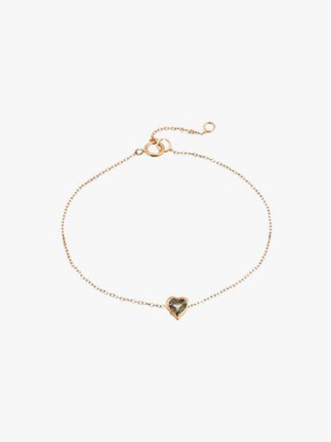 Rainbow Topaz Heart Bracelet