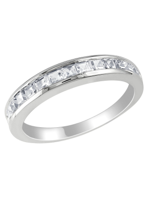 3/4 Ct. T.w. Created White Sapphire Eternity Ring - Silver