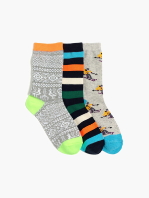 Boys' Winter Fun Trouser Socks Three-pack