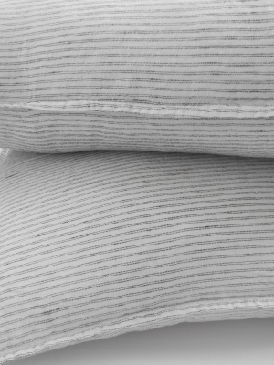 Linen Standard Pillowcase, Pyjama Stripe