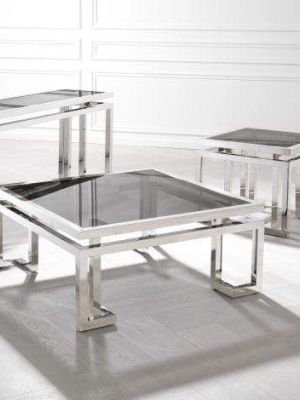 Eichholtz Palmer Coffee Table - Silver & Black