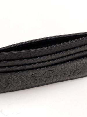 Valentino Logo Embossed Cardholder