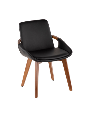 Cosmo Mid-century Modern Chair Black/walnut - Lumisource