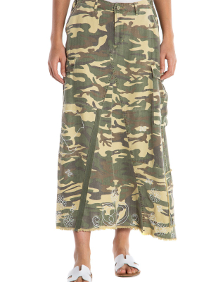 Original Military Long Skirt - Army Camo