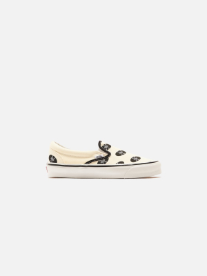 Vans X Wacko Maria U Og Classic Slip-on Lx - Classic White / Records