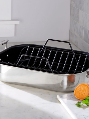 All-clad ® Stainless Steel Nonstick Large Roaster With Rack