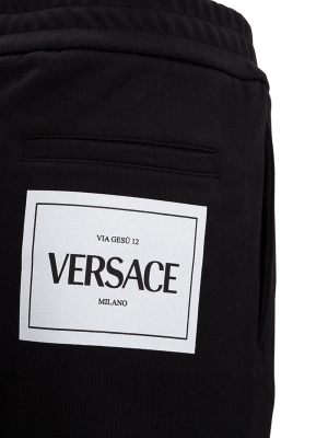 Versace Logo Print Track Pants