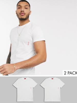 Hugo Bodywear 2 Pack T-shirts In White
