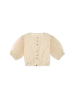 Little Creative Factory Muslin Fairy Blouse - Cream