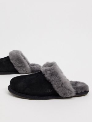 Ugg Scuffette Ii Slippers In Black And Grey