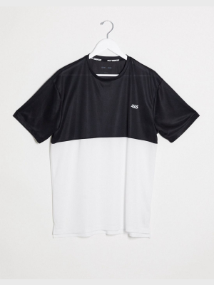 Asos 4505 Oversized Training T-shirt With Contrast Panel