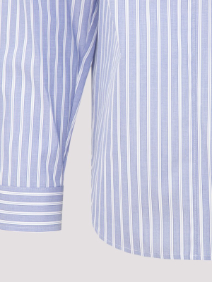 Juun J Striped Classic Collar Shirt