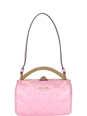 Moschino Logo Quilted Tote Bag