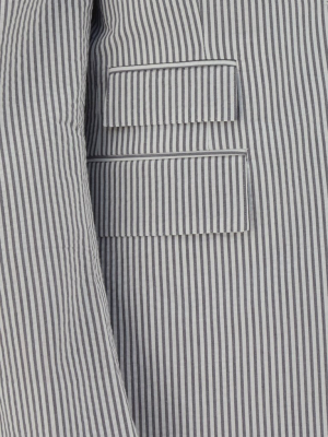 Thom Browne Striped Single Breasted Jacket