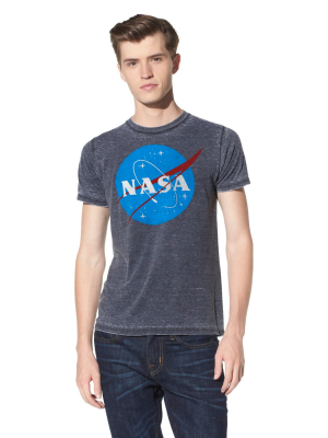 Men's Nasa Short Sleeve Graphic T-shirt Soot Black