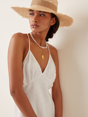 Aruba Frayed Raffia Sun Hat