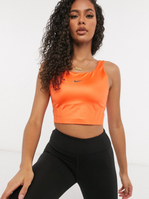 Nike Training City Ready Crop Top In Orange