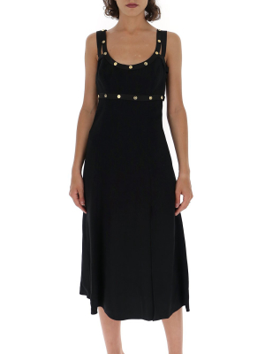 Versace Medusa Embellished Midi Dress