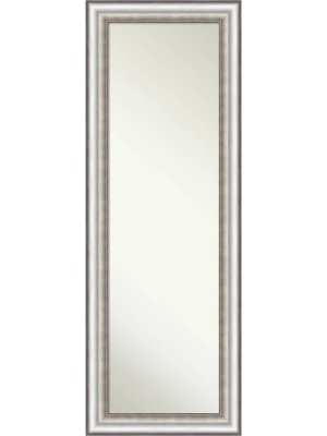 19" X 53" Salon Silver Framed On The Door Mirror - Amanti Art