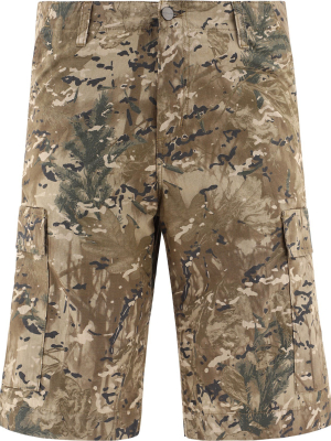 Carhartt Wip Camouflage Print Cargo Shorts