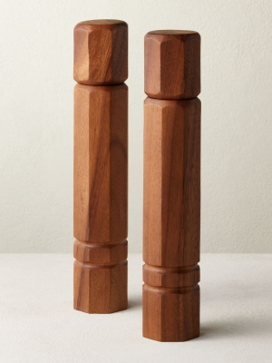 Grade Acacia Salt-pepper Grinder Set Of 2