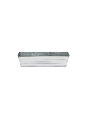 22" Galvanized Metal Rectangular Planter Box - Achla Designs