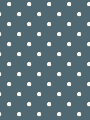 Dots On Dots Wallpaper In Navy And White From The Magnolia Home Collection By Joanna Gaines