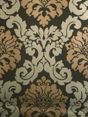 Radnor Wallpaper In Tan From The Folia Collection By Osborne & Little