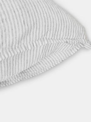 Linen Euro Pillowcase, Pyjama Stripe