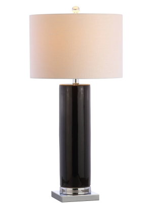 31.5" Ceramic Dallas Table Lamp (includes Led Light Bulb) Black - Jonathan Y