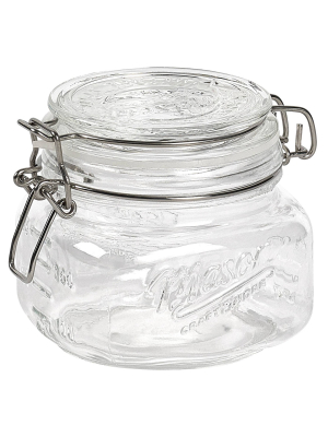 Mason Craft & More 17oz Set Of 4 Tall Mini Clamp Jars