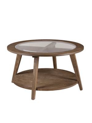 Carmine Round Cocktail Table - Aiden Lane