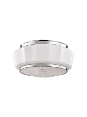 Odessa 2 Light Flush Mount Polished Nickel