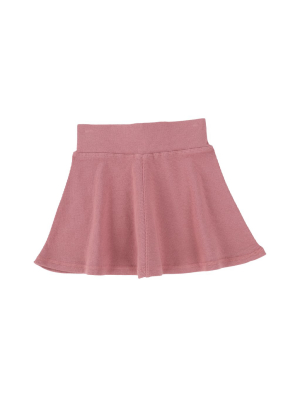 Lil Legs Ribbed Skirt - Blush