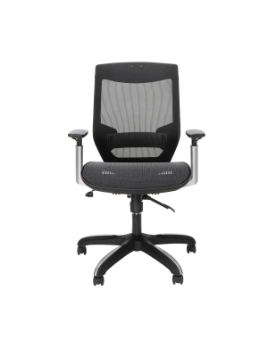 Full Mesh Office Chair With Headrest And Lumbar Support Black - Ofm