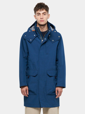 Gloverall Severn Parka Jacket Poseidon Blue