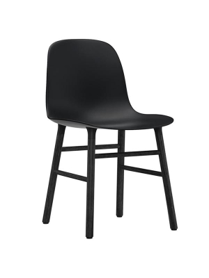 Form Chair: Black-lacquered Oak