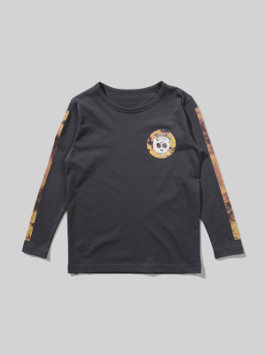 Munsterkids Tatts L/s Tee - Charcoal