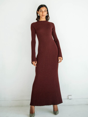 September Dress Oxblood