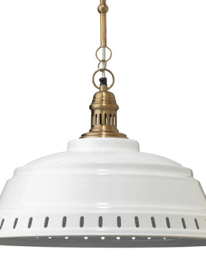 Jamie Young Provisions Pendant In White Metal