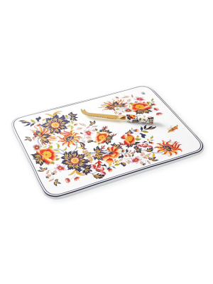 Fleur Extra Large Cheese Board With Knife