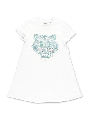 Kenzo Kids Tiger Embroidered T-shirt Dress