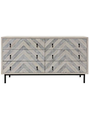 Cfc Chevron 6 Drawer Dresser