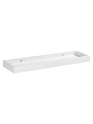 24" X 6" Loggia Shelf With Rim White - Dolle Shelving