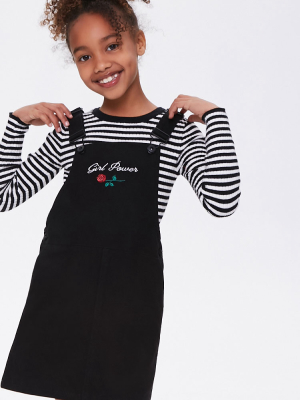 Girls Embroidered Overall Dress (kids)