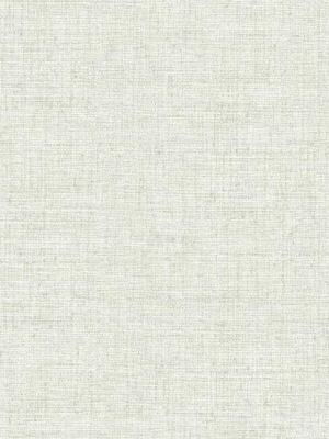 Papyrus Weave Peel & Stick Wallpaper In White By York Wallcoverings